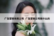 广告营销有限公司  广告营销公司做什么的