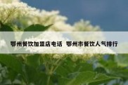 鄂州餐饮加盟店电话  鄂州市餐饮人气排行