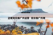 正规竞价推广代运营  竞价推广代理