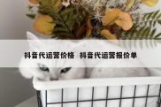 抖音代运营价格  抖音代运营报价单