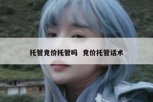 托管竞价托管吗  竞价托管话术