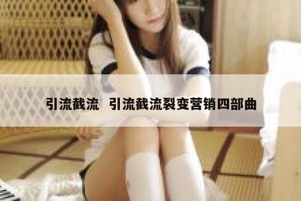 引流截流  引流截流裂变营销四部曲 第1张
