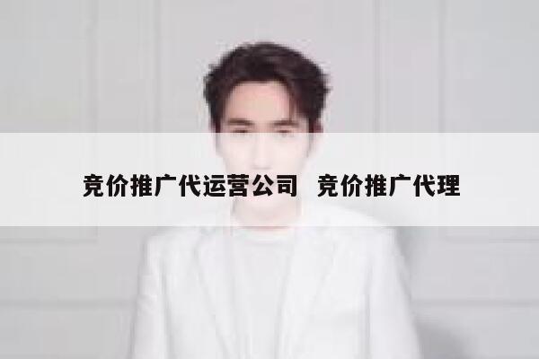 竞价推广代运营公司  竞价推广代理