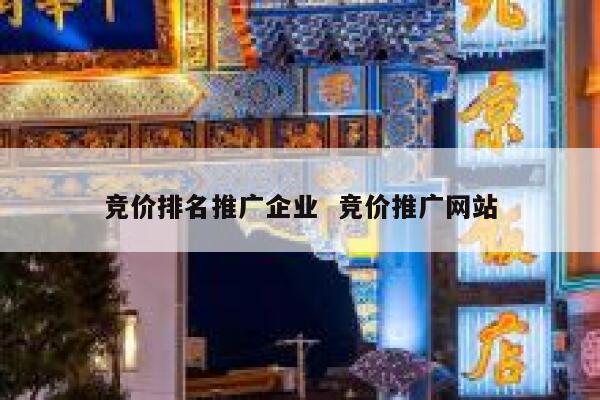 竞价排名推广企业  竞价推广网站