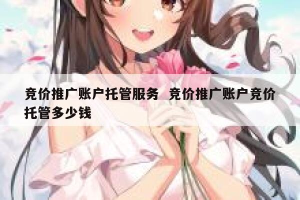 竞价推广账户托管服务  竞价推广账户竞价托管多少钱