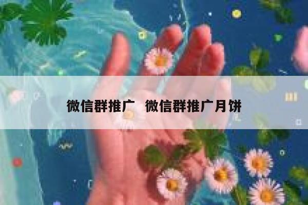 微信群推广  微信群推广月饼