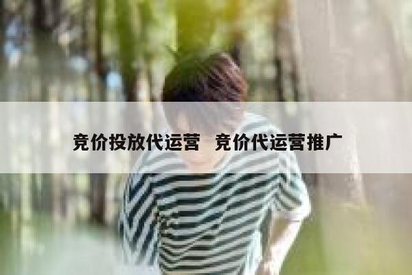 竞价投放代运营  竞价代运营推广