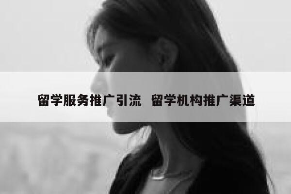 留学服务推广引流  留学机构推广渠道 第1张