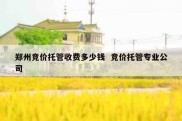 郑州竞价托管收费多少钱  竞价托管专业公司
