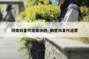 河南抖音代运营沙扔  鹤壁抖音代运营