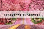 竞价托管员推广方法  竞价托管的注意事项