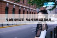 专业短视频运营  专业短视频运营怎么做