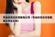 专业的竞价托管服务公司（专业的竞价托管服务公司怎么样）