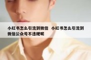 小红书怎么引流到微信  小红书怎么引流到微信公众号不违规呢