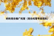 好的竞价推广托管（竞价托管专业团队）