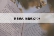 销售模式  销售模式TOB