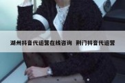 湖州抖音代运营在线咨询  荆门抖音代运营