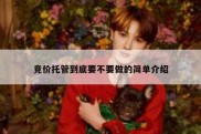 竞价托管到底要不要做的简单介绍