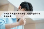 深汕区高质量的竞价托管  深汕特别合作区土地拍卖