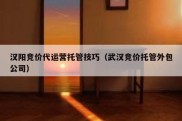 汉阳竞价代运营托管技巧（武汉竞价托管外包公司）