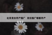 北京竞价开户推广  竞价推广哪里开户