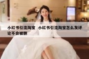 小红书引流淘宝  小红书引流淘宝怎么发评论不会被删