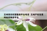 兰州竞价托管服务平台电话  兰州产权交易所拍卖物资平台