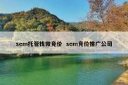 sem托管找微竞价  sem竞价推广公司