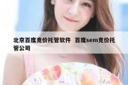 北京百度竞价托管软件  百度sem竞价托管公司