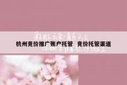 杭州竞价推广账户托管  竞价托管渠道