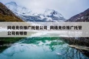 网络竞价推广托管公司  网络竞价推广托管公司有哪些