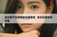 竞价账户托管哪家价格便宜  竞价托管如何托管