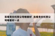 百度竞价托管公司哪里好  百度竞价托管公司哪里好一点
