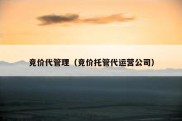 竞价代管理（竞价托管代运营公司）