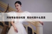 河南专业竞价托管  竞价托管什么意思