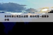竞价托管公司怎么运营  竞价托管一般要多少钱