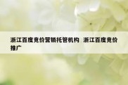 浙江百度竞价营销托管机构  浙江百度竞价推广