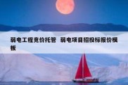 弱电工程竞价托管  弱电项目招投标报价模板