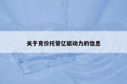 关于竞价托管亿驱动力的信息