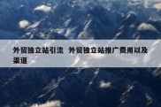 外贸独立站引流  外贸独立站推广费用以及渠道