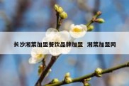 长沙湘菜加盟餐饮品牌加盟  湘菜加盟网
