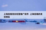 上海百度竞价托管推广软件  上海百度的竞价排名