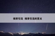 搜索引流  搜索引流的意义