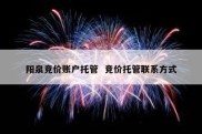 阳泉竞价账户托管  竞价托管联系方式