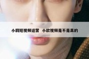 小鸥短视频运营  小欧视频是不是真的