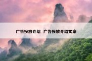 广告投放介绍  广告投放介绍文案