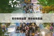 竞价投放运营  竞价投放思路