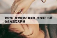 竞价推广托管企业方案范文  竞价推广托管企业方案范文模板