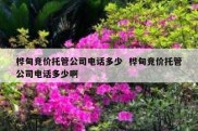 桦甸竞价托管公司电话多少  桦甸竞价托管公司电话多少啊