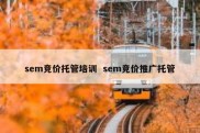 sem竞价托管培训  sem竞价推广托管